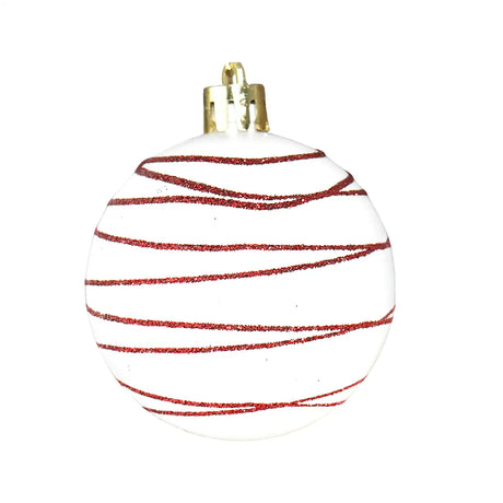 Esferas Navideñas Elegance color Vino, 2pzas
