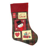 Bota Navideña color Rojo, Let It Snow