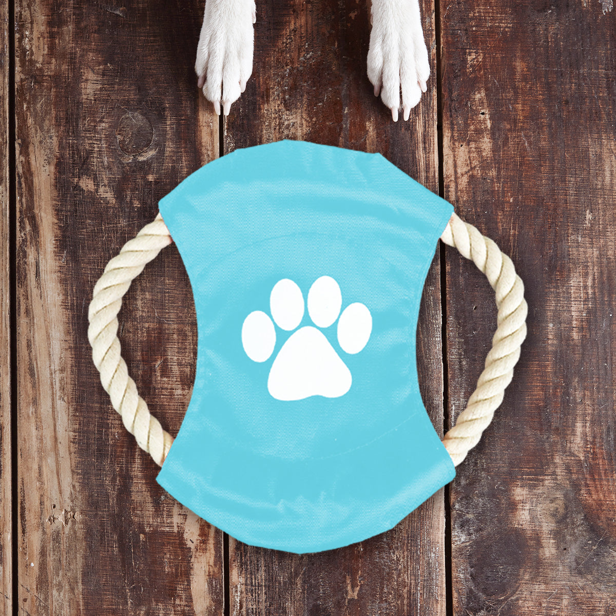 Frisbee de Cuerda para Perro, color Azul