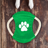 Frisbee de Cuerda para Perro, color Verde