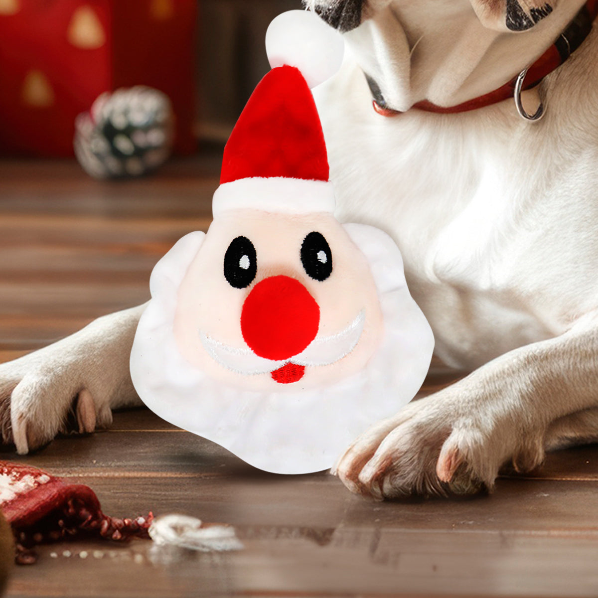 Santa Claus Chillón de Peluche para Mascotas