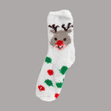 Calcetines Calientitos Navideños, Rodolfo, Color Blanco