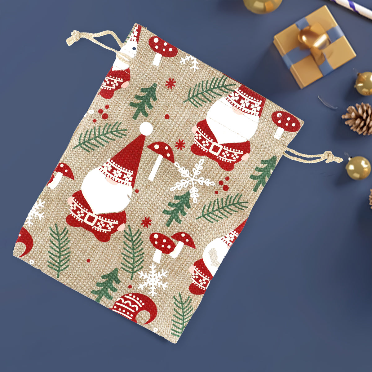 Amazon Bolsas De Tela Para Regalo De Navidad 12 Piezas Bolsas Tela