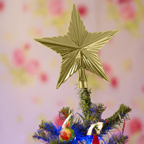 Estrella color Oro para Punta de Árbol de Navidad