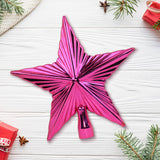 Estrella Decorativa para Punta de Árbol de Navidad, color Fucsia