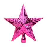 Estrella Decorativa para Punta de Árbol de Navidad, color Fucsia