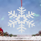 Copo de Nieve Jumbo, Glitter, Color Blanco