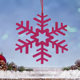 Copo de Nieve Jumbo, Glitter, Color Fucsia