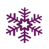 Copo de Nieve Jumbo, Glitter, Color Morado