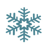 Copo de Nieve Jumbo, Glitter, Color Azul