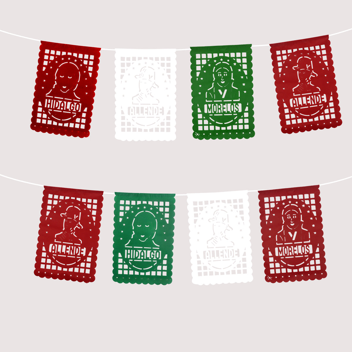 Papel Picado para Fiestas Patrias, Héroes de la Independencia