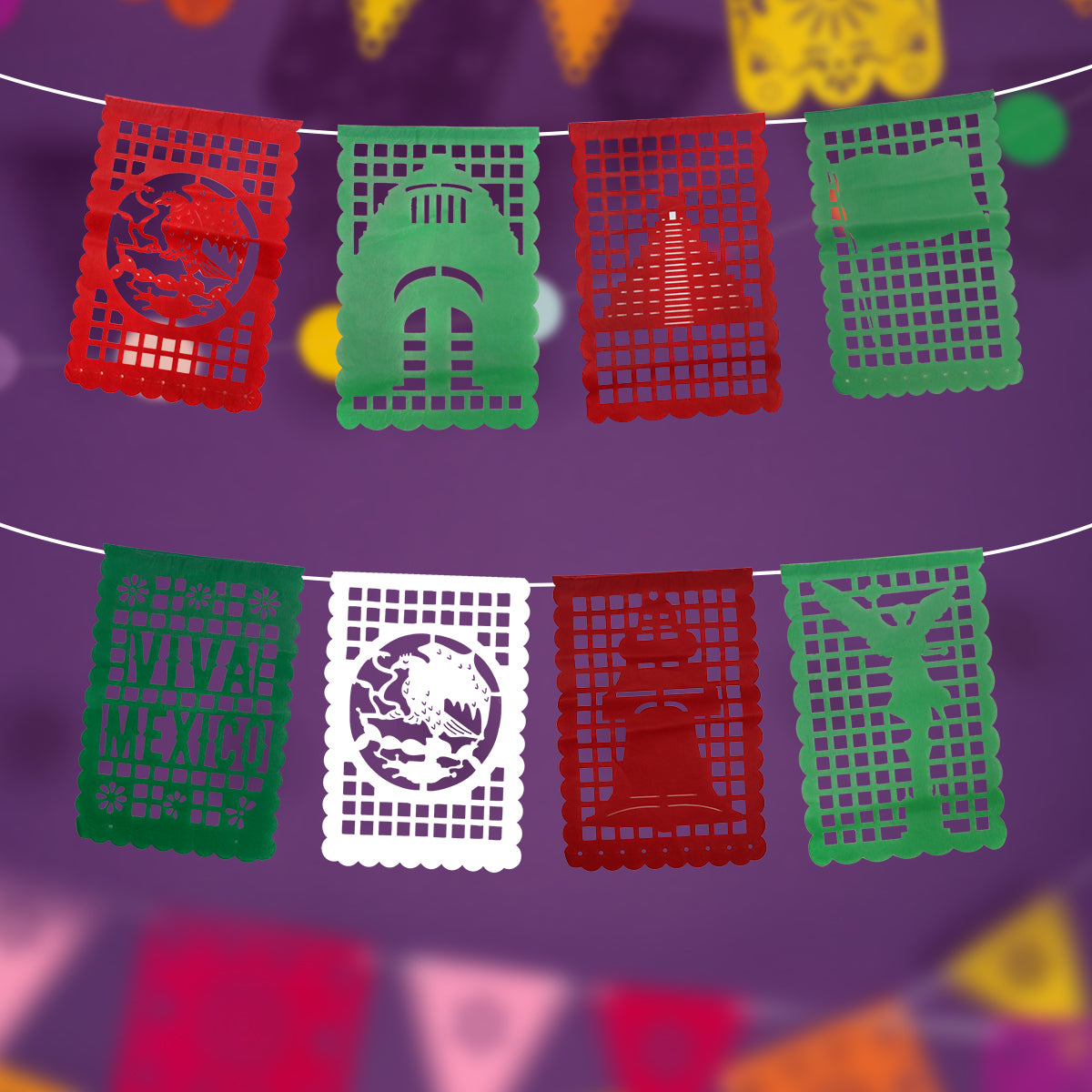 Papel Picado para Fiestas Patrias, Monumentos