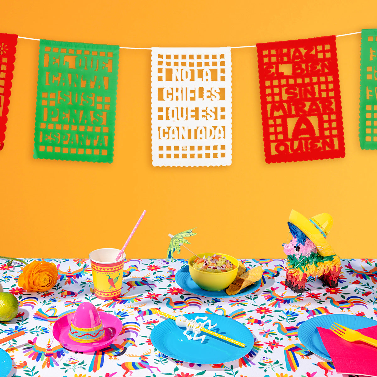 Papel Picado para Fiestas Patrias, Frases