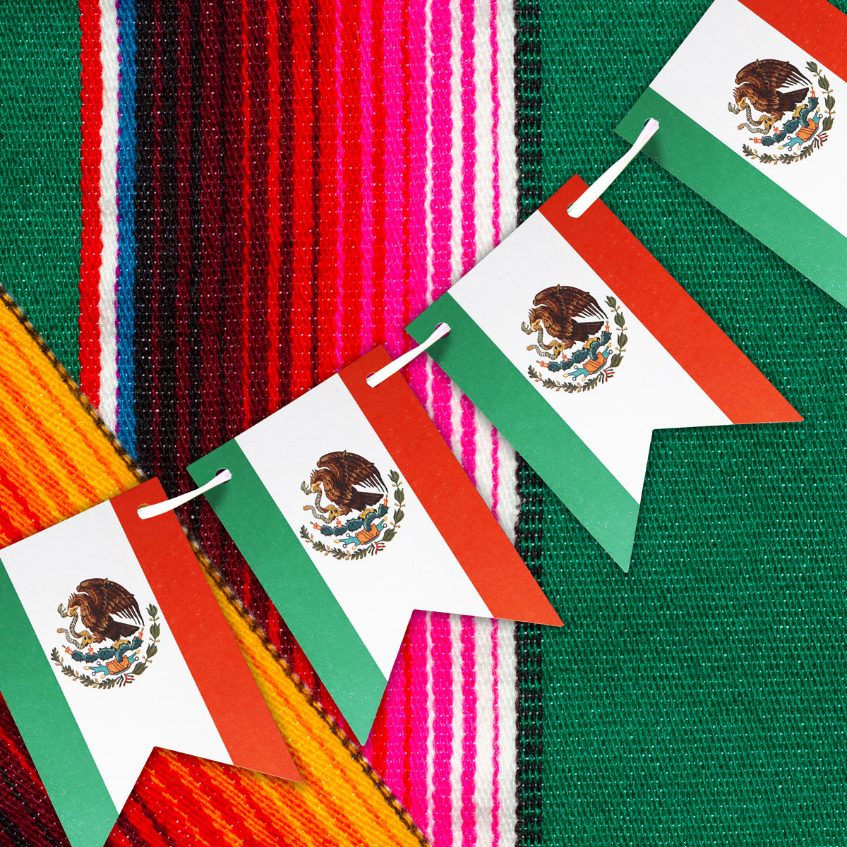 Banner Decorativo de la Bandera de México