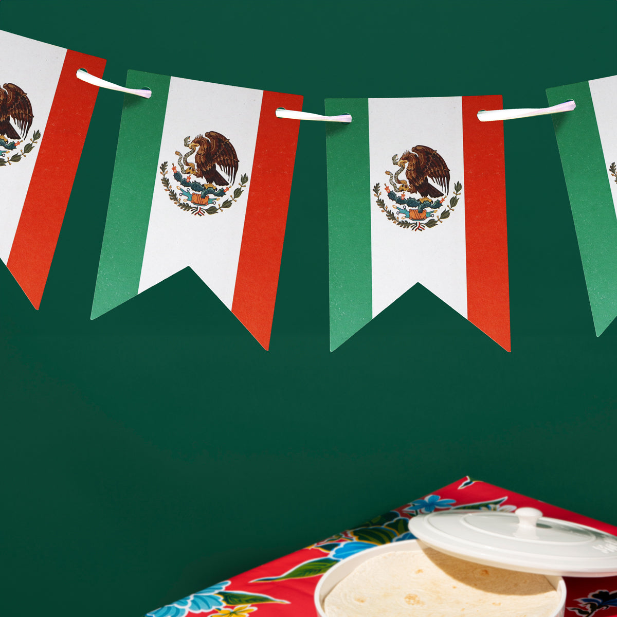 Banner Decorativo de la Bandera de México