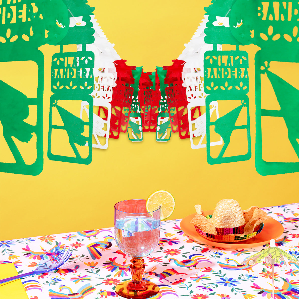 Papel Picado para Fiestas Patrias, La Bandera