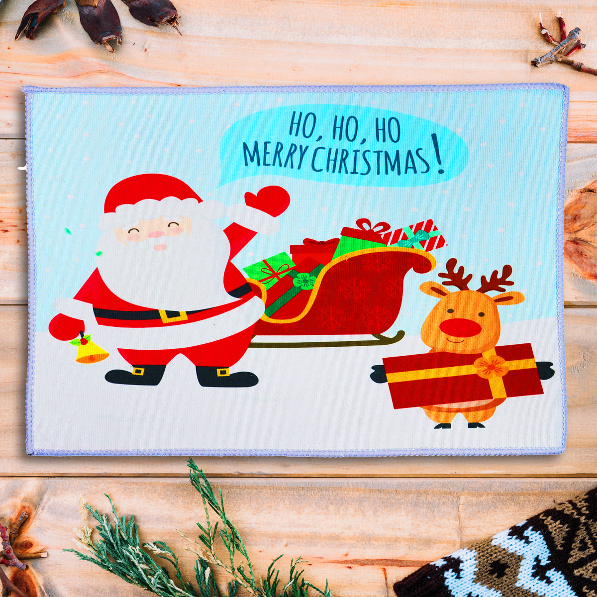 Carpeta Navideña, Santa, 40x60 cm