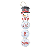 Letrero Colgante Navideño "Let It Snow"