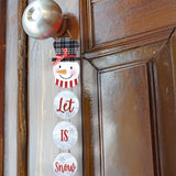 Letrero Colgante Navideño "Let It Snow"