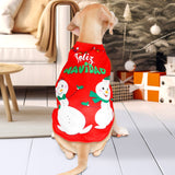 Playera Navideña color Rojo para Perro, "Feliz Navidad"