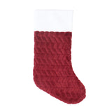 Bota Navideña de Tela color Vino