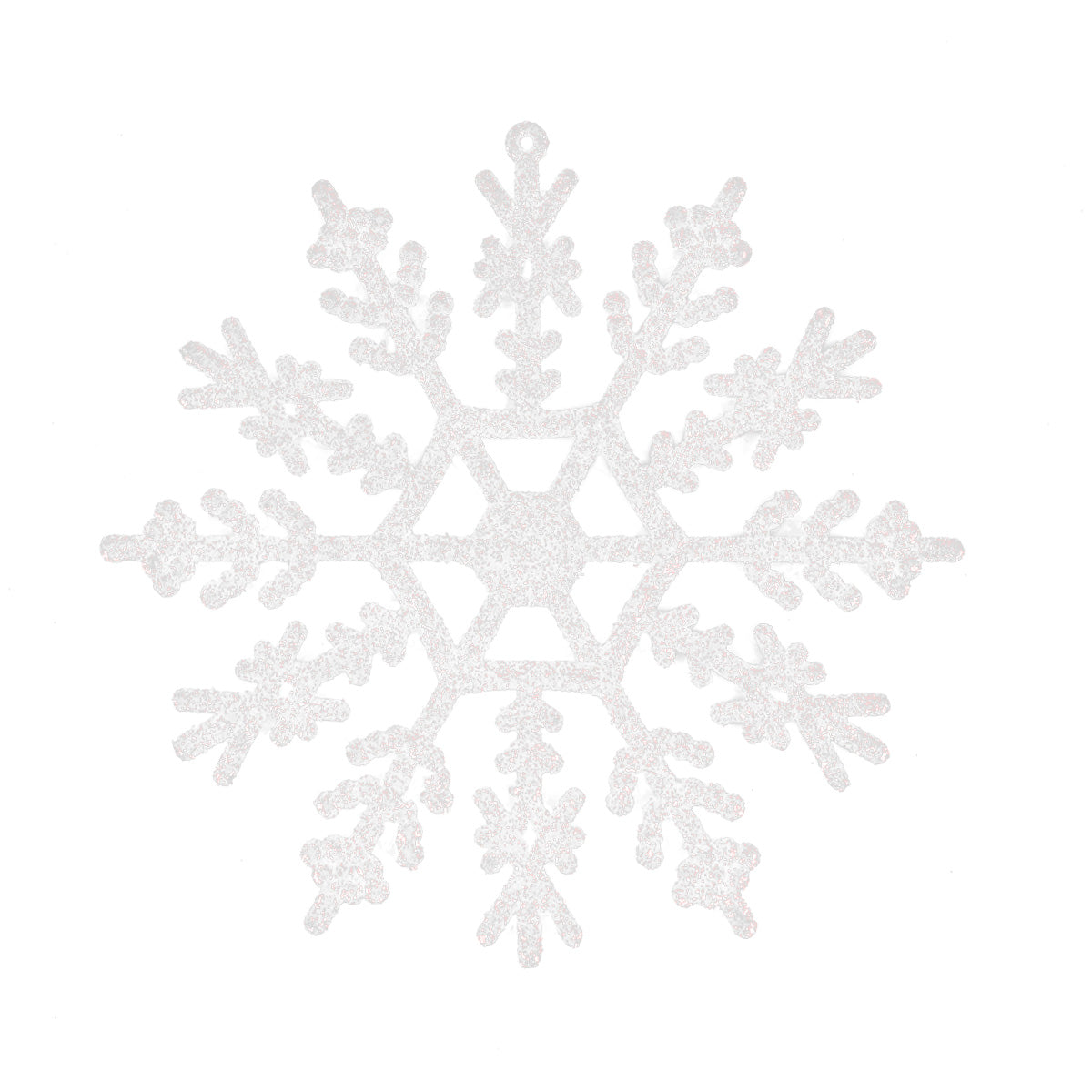 Ornamento Colgante de Copo de Nieve color Blanco