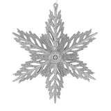 Ornamento con Diseño de Copo de Nieve color Plata