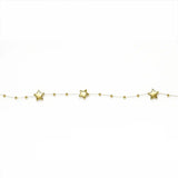 Guirnalda Navideña con Diseño de Estrellas color Oro