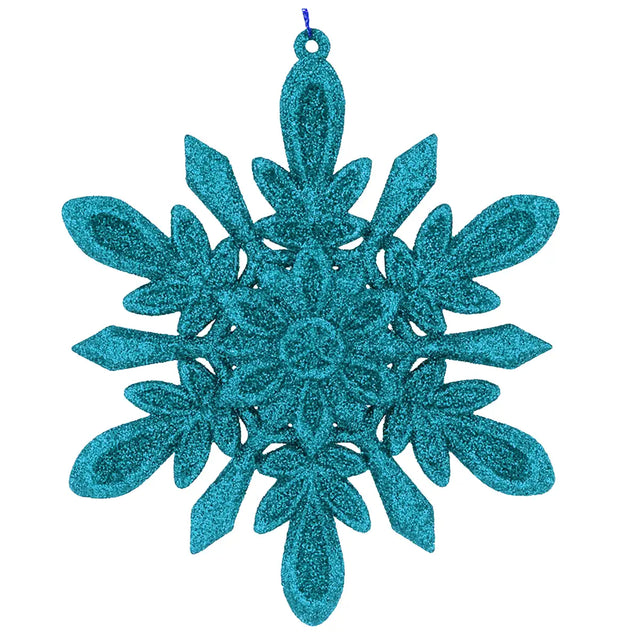 Copo de Nieve Decorativo color Azul, 2pzas