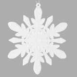 Copo de Nieve Decorativo color Blanco, 2pzas