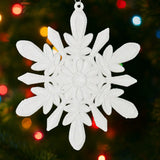 Copo de Nieve Decorativo color Blanco, 2pzas