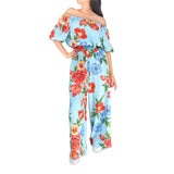 Conjunto de Verano de 2 Piezas color Azul/Rojo