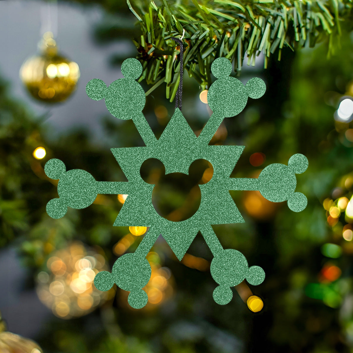 Copo de Nieve Navideño con Diseño de Mickey Mouse color Verde