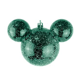 Esfera, Mickey Mouse, Efecto Nevado, Color Verde