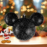 Esfera, Mickey Mouse, Efecto Nevado, Color Negro