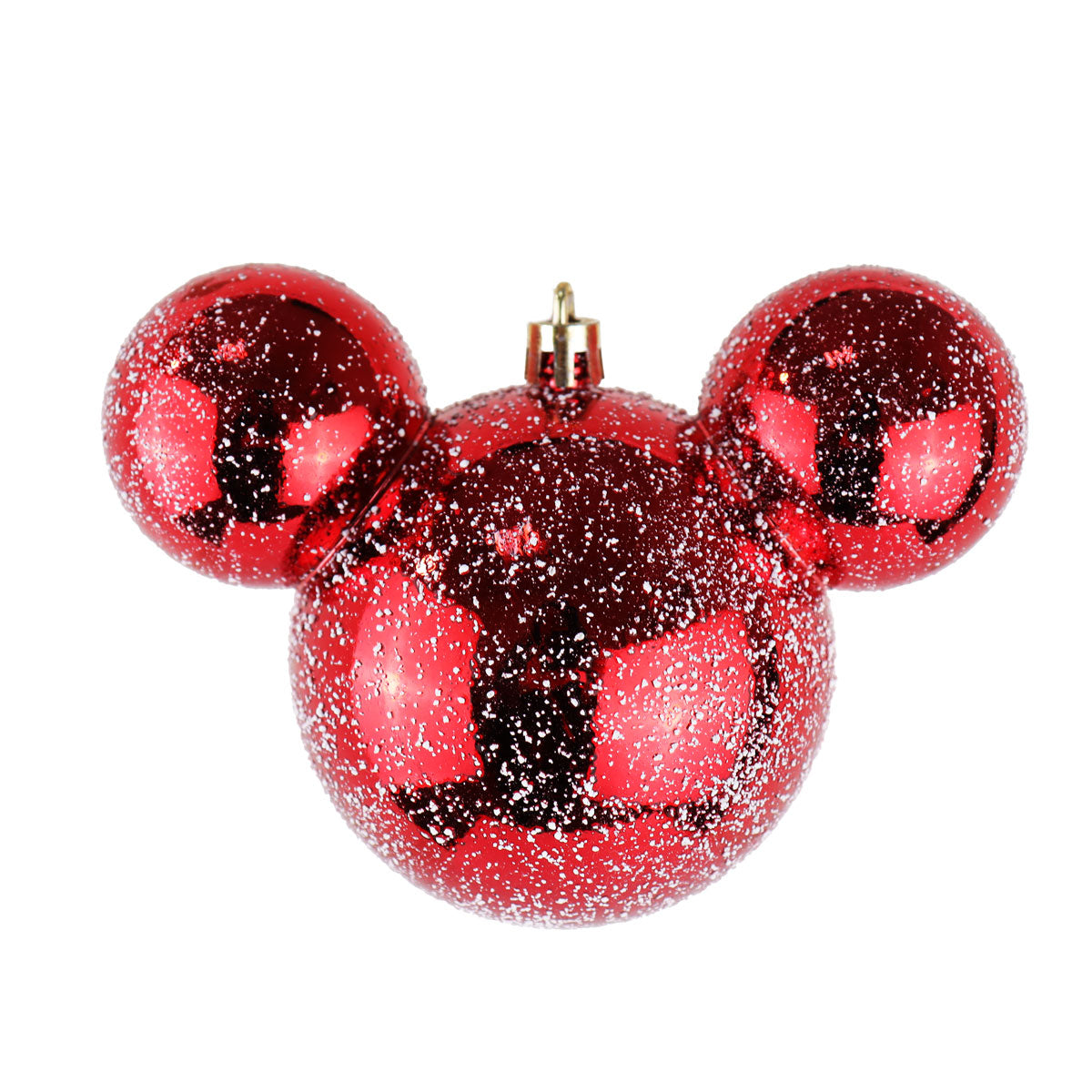 Esfera, Mickey Mouse, Efecto Nevado, Color Rojo