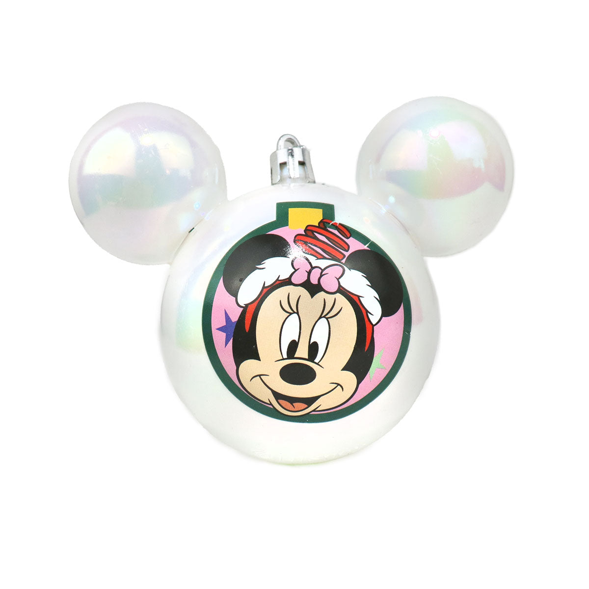 Esfera Navideña color Blanco con Diseño de Minnie Mouse