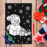 Kit de Colorear Navideño, Pinguino