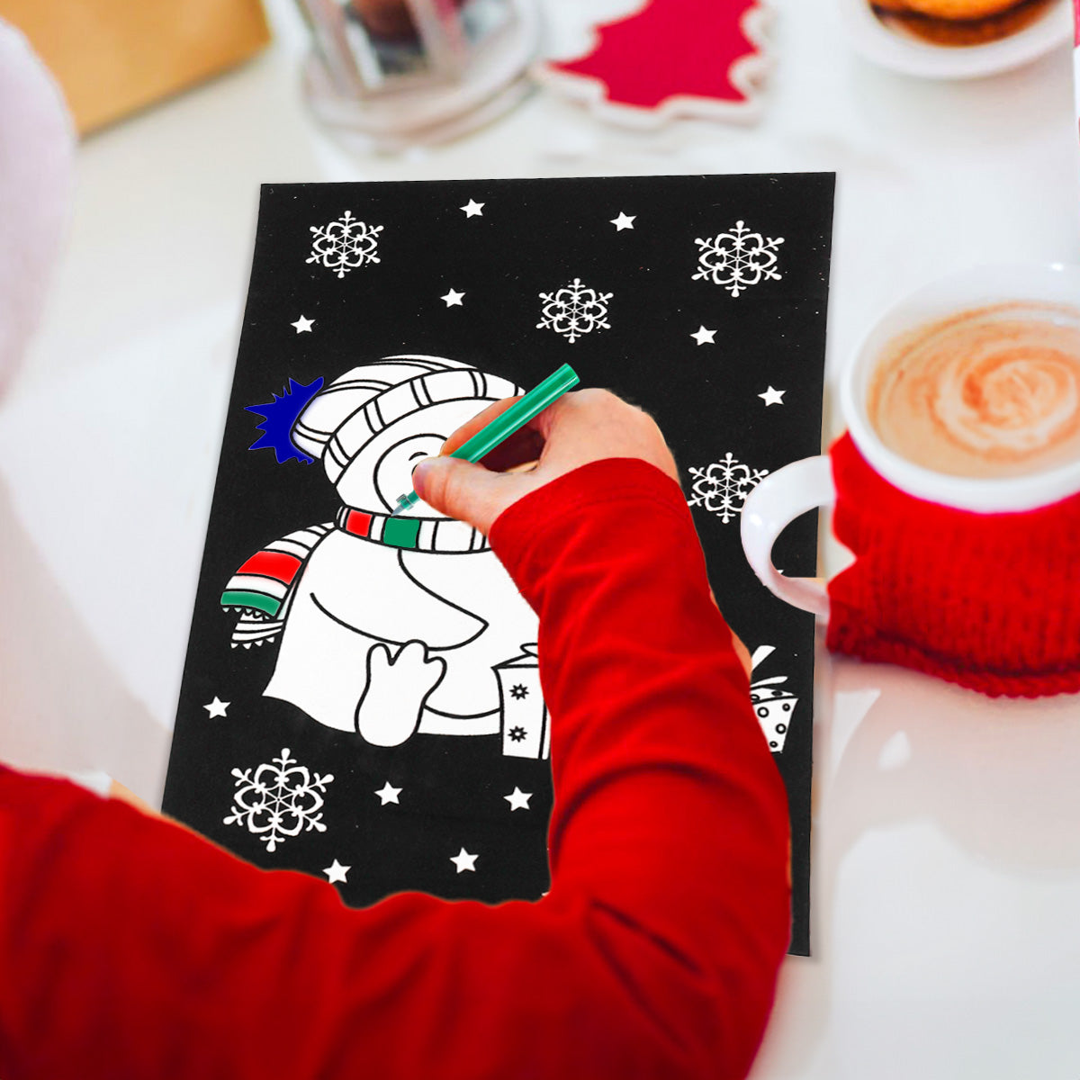 Kit de Colorear Navideño, Pinguino