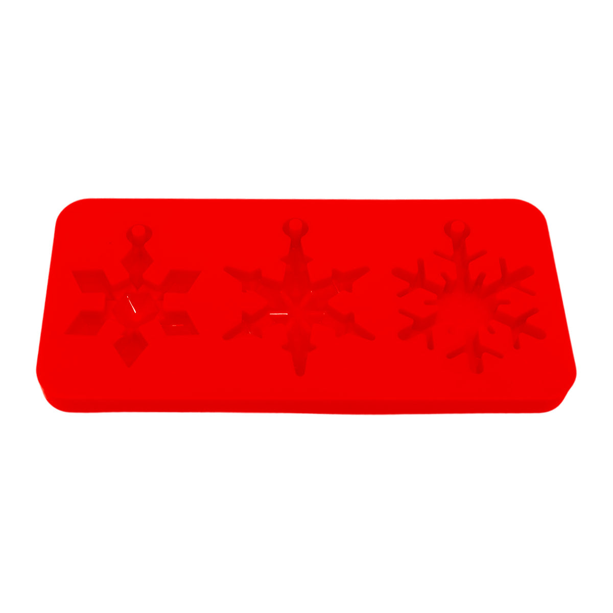 Molde Navideño de Silicón color Rojo