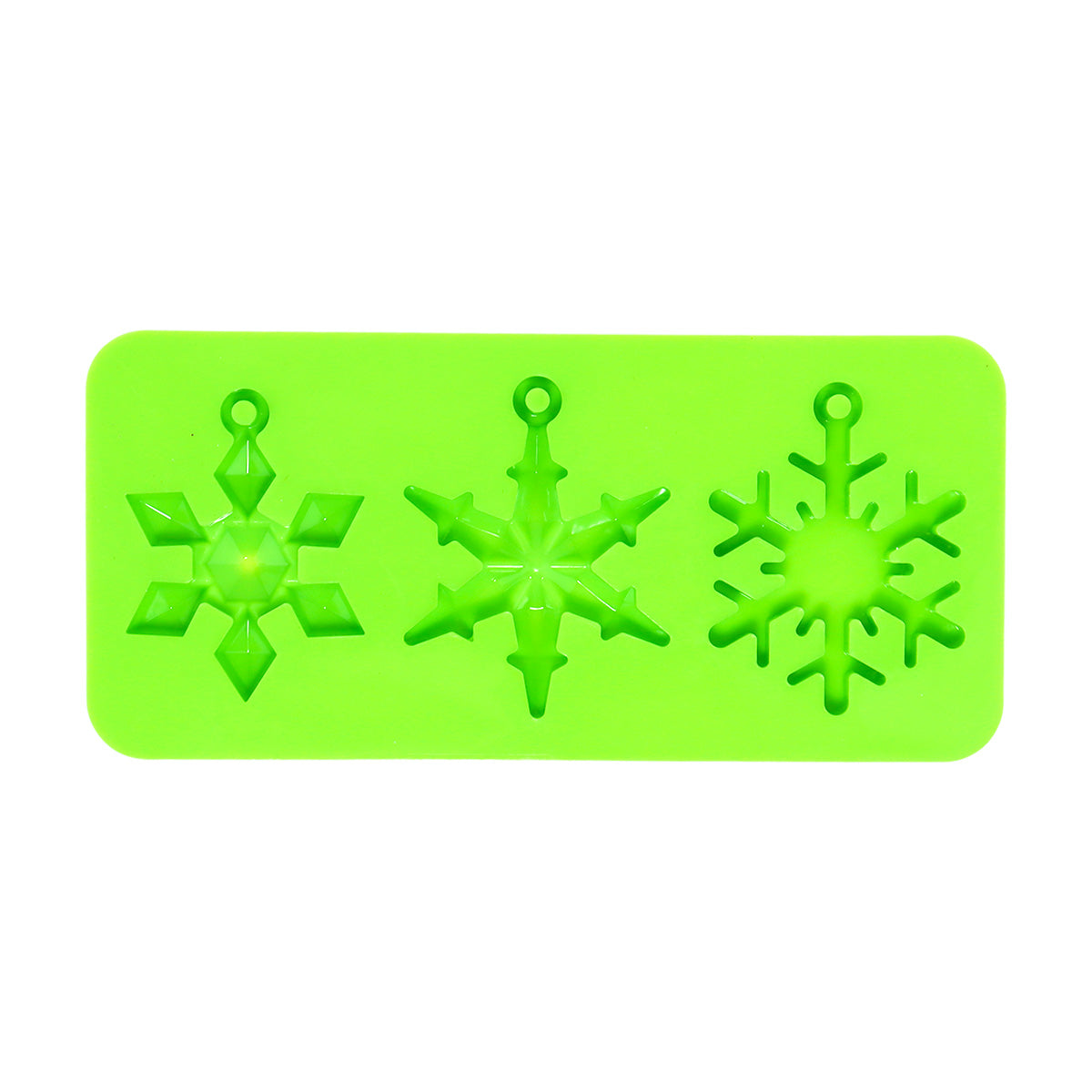 Molde Navideño de Silicón color Verde