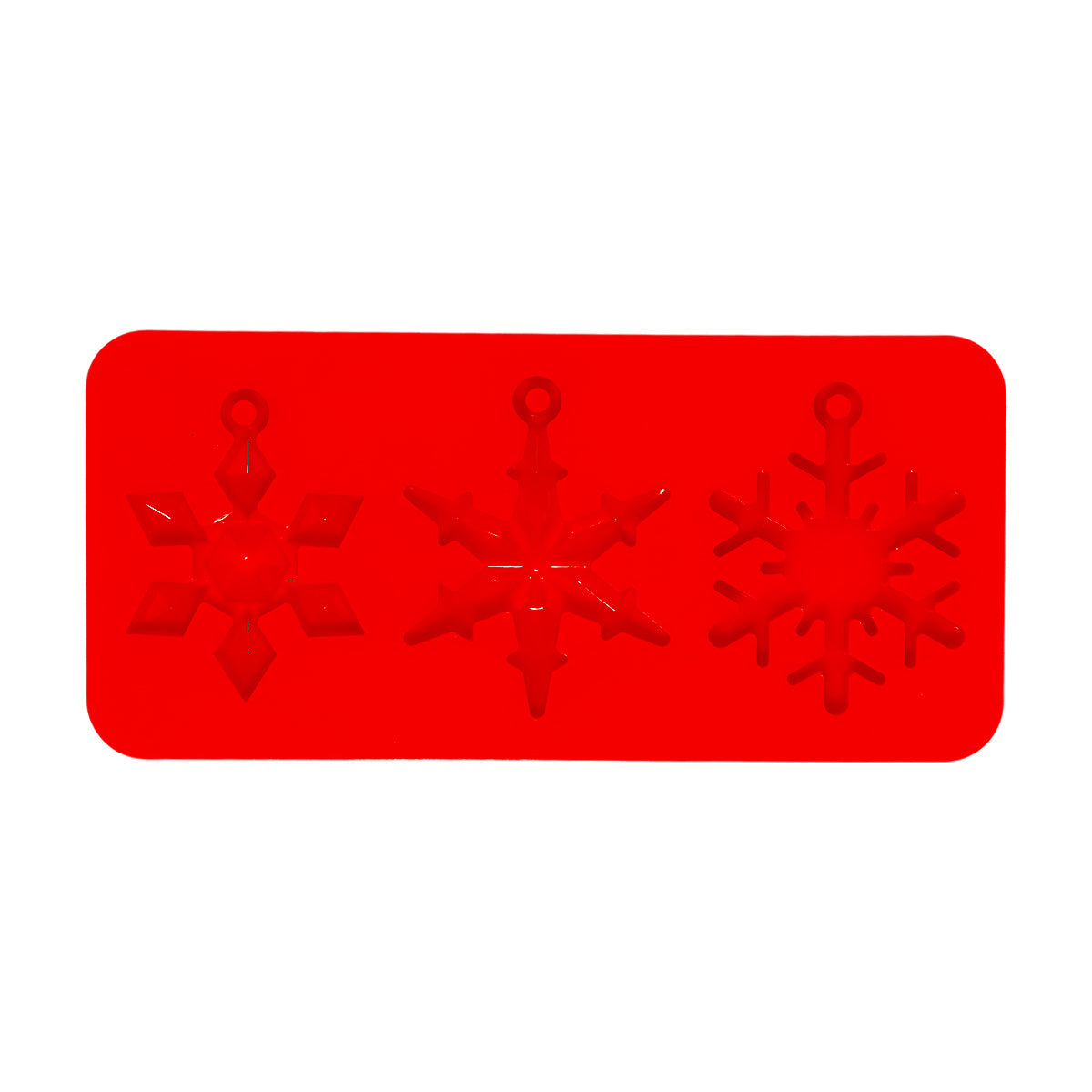 Molde Navideño de Silicón color Rojo