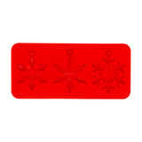 Molde Navideño de Silicón color Rojo