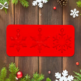 Molde Navideño de Silicón color Rojo