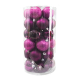 Set Esferas de Navidad, Color Fucsia, 60 pzas