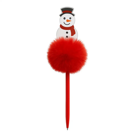 Lapicero con Diseño de Muñeco de Nieve