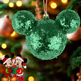 Esfera de Ojuelas Glitter, Mickey Mouse, Color Verde