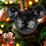 Esfera de Ojuelas Glitter, Mickey Mouse, Color Negro