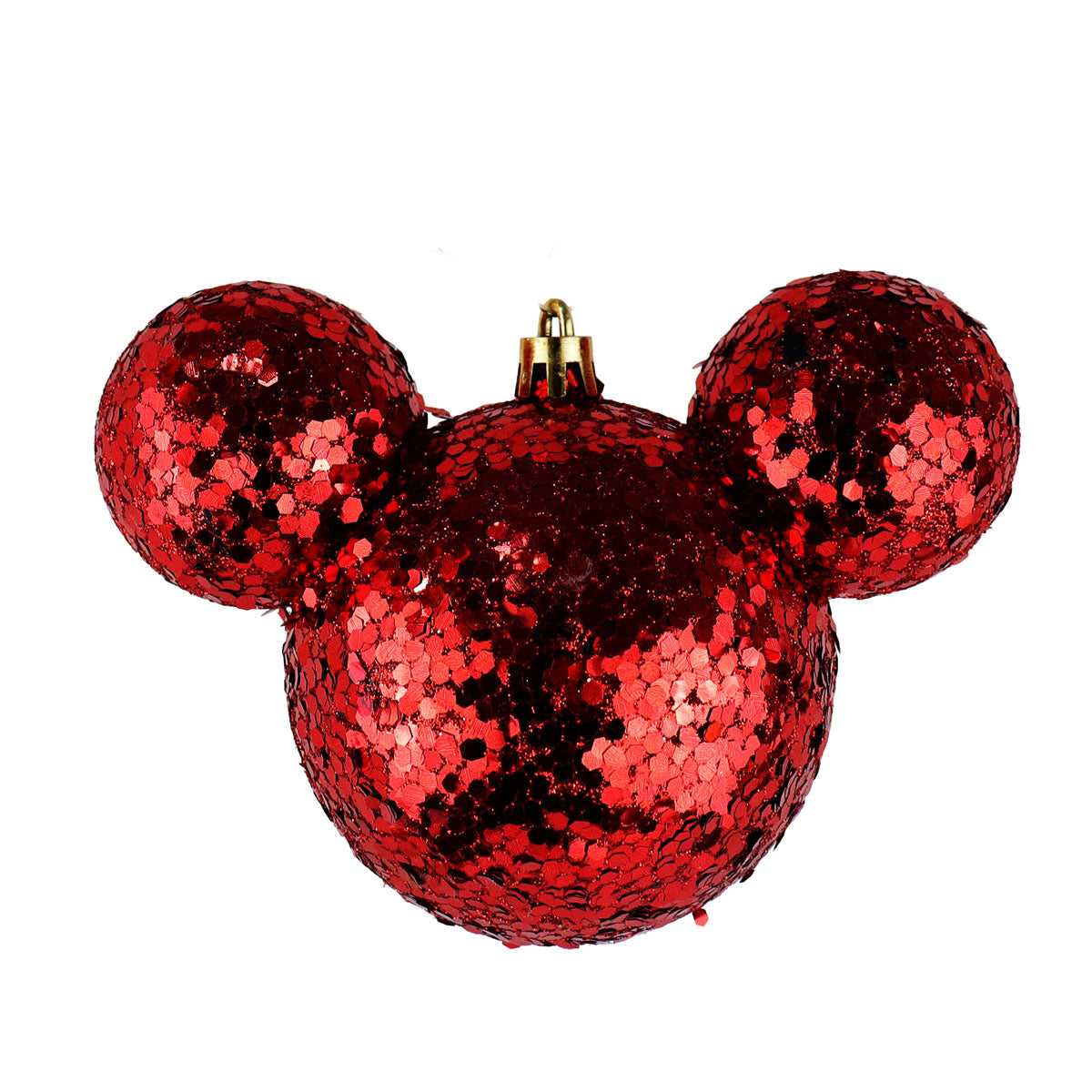Esfera de Ojuelas Glitter, Mickey Mouse, Color Rojo