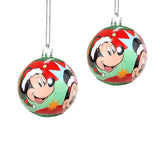 Esferas Navideñas con Diseño de Mickey y Minnie Mouse